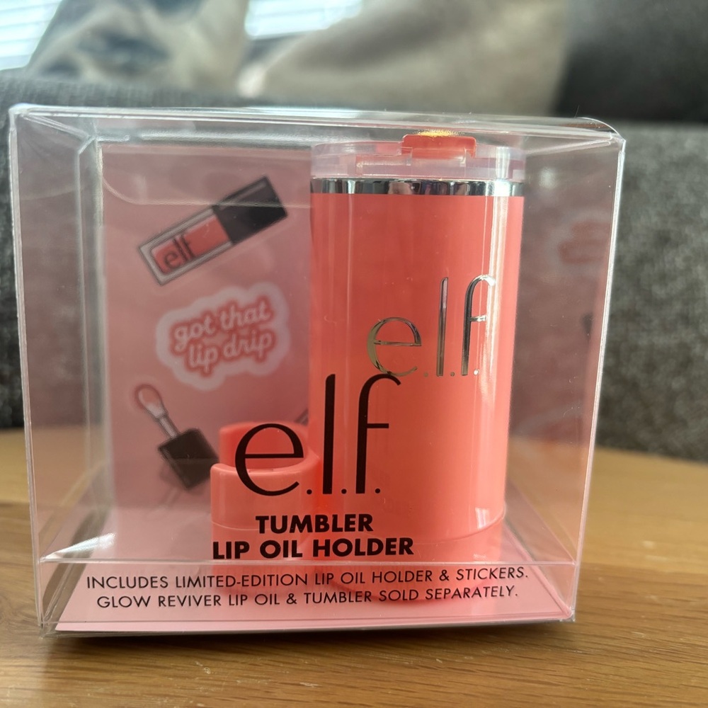 Stanley x e.l.f Cosmetics Tumbler Lip Oil Holder Clip On - Coral Fixation